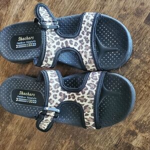 Skechers Leopard Print Sandals